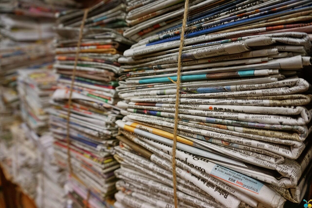 bundle, jute rope, newspaper, old newspaper, stack, paper, recycling paper, recycle, newspaper, newspaper, newspaper, newspaper, newspaper