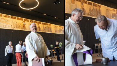Abbé Robert Zuber & Philippe Mettaz - Inauguration de la Maison de la Petite Arvine - Fully, Valais