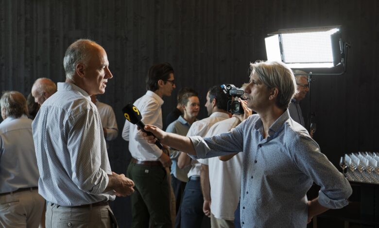 Canal9 et Christophe Darbellay - Fully, Valais