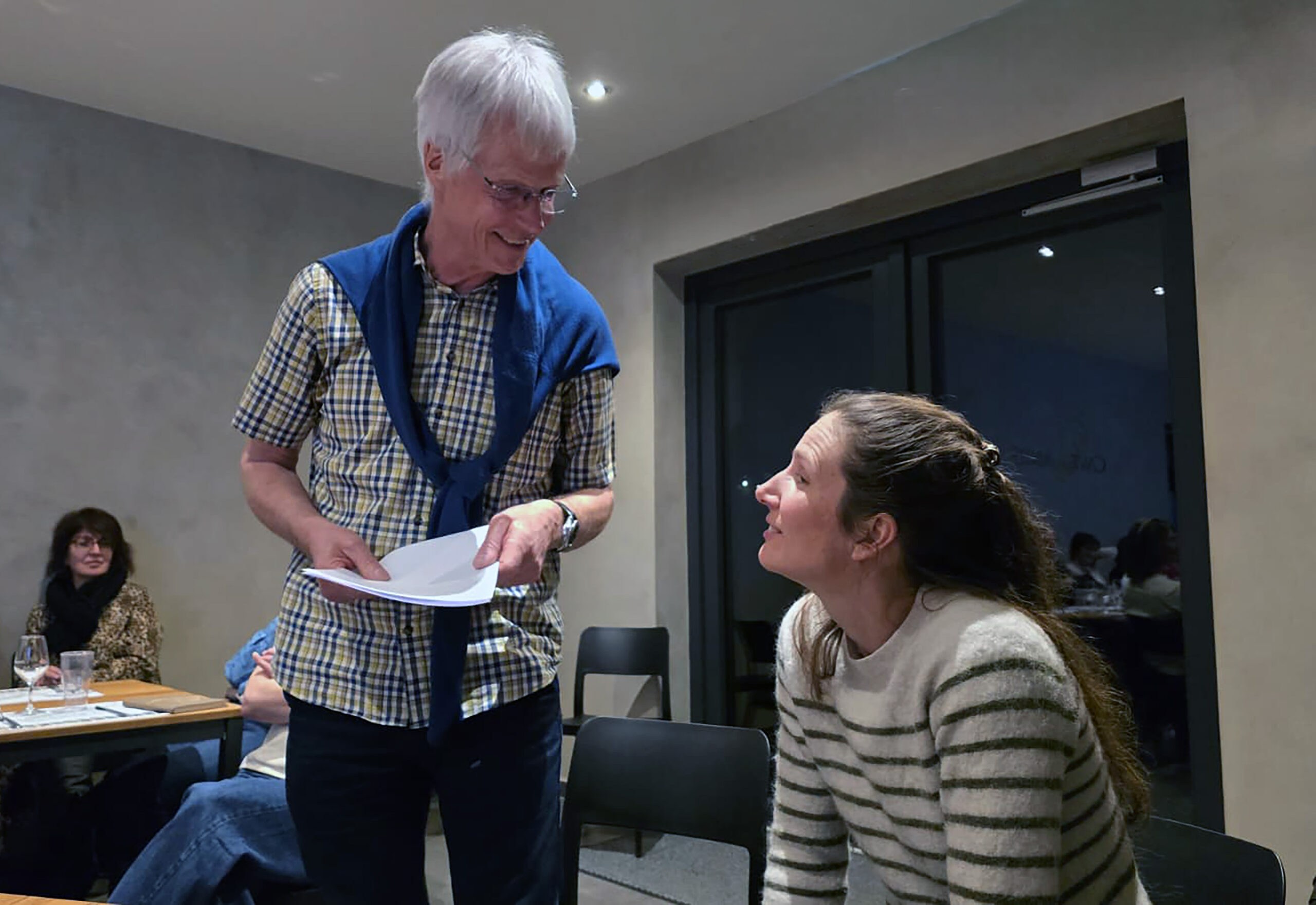 Passation de la Présidence des Trotteurs de Fully entre Manu Bender et Mirca Sigrist-Carron.